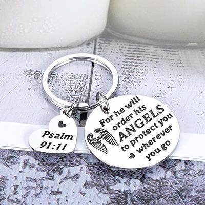  Yeaqee Christian Gifts Include Bible Verse Keychain  Religious Inspirational Keychain Bible Verse Retractable Pens Gift Bags