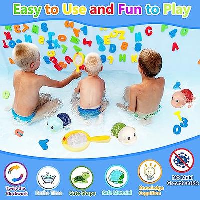 Bath Toys Magnetic Fishing Game for 3 4 5 Year Olds Mold Free Bathtub  Bathtime Toy Water Pool Toy for Toddler Kids Infant BPA Free Swimming Toys  for Birthday Christmas Boys Grils 