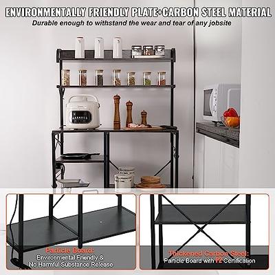 Kitchen Storage Rack Stable Reinforced Side Design Multifunctional Kitchen  Mobile Corner Shelf for Spices (White)