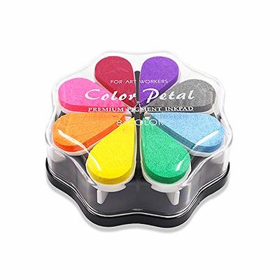 15-Pack Craft Stamp Ink Finger Pad for Kids Rubber Stamps Paper  Scrapbooking, 15 Colors