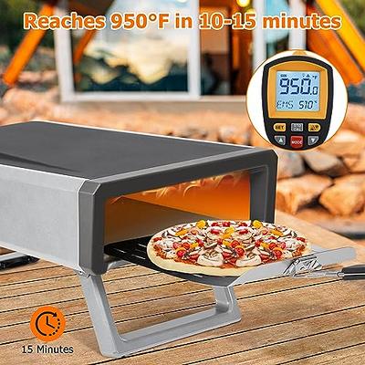 VEVOR Pizza Oven 12 in. Removable Wheels 2-Layer Charcoal Burning Outdoor  Pizza Oven with Pizza Stone for Barbecue in Black LDSPSLLZXBDDWRLHEV0 - The  Home Depot