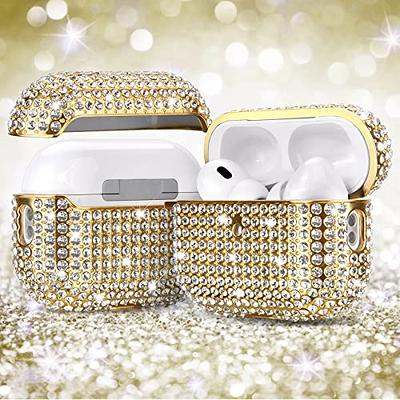 VISOOM Airpods Pro 2nd Generation Case - Airpods Pro 2 Bling Case Cover  with Lanyard Women 2022 Crystal TPU Hard Protective iPod Pro 2 Wireless