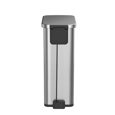 Better Homes & Gardens 10.5 Gallon Trash Can Stainless Steel Oval