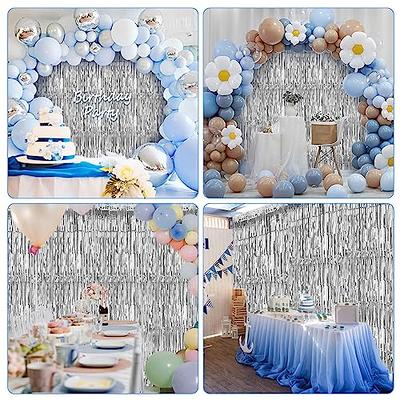 Mardi Gras Tinsel Foil Fringe Curtains, Photography Backdrop, Day Foil  Streamers Party for Door Wall Ornaments