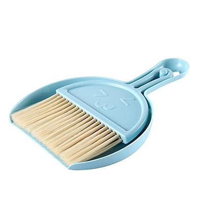 YONILL Small Dustpan and Brush Set, Whisk Broom and Dust Pans with Rubber  Edge, Mini Hand Broom and Dustpan Cleaning Tool for Cars, Desk, Keyboard