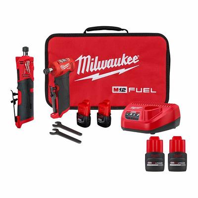 Milwaukee M12 FUEL 12V Lithium-Ion Brushless Cordless 1/4 in. Right Angle  Die Grinder (Tool-Only)