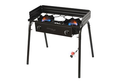 Gymax 150,000 BTU Outdoor 2-Burner Stove High Pressure Propane Gas Camp  Stove GYM08265 - The Home Depot