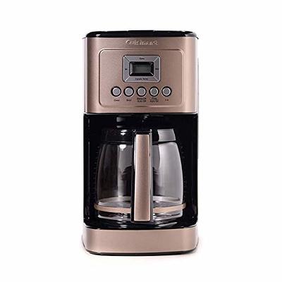  Cuisinart Coffee Maker, Perfecttemp 14-Cup Glass Carafe,  Programmable Fully Automatic for Brew Strength Control & 1-4 Cup Setting,  Black, Stainless Steel, DCC-3200BKSP1: Home & Kitchen