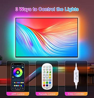 TV Led Lights Usb Powered,Led Lights for TV 43 inch-55 inch,13 ft TV Led  Backlight RGB Led Strip Lights for TV,TV Lights Behind Monitor,Music Sync  APP