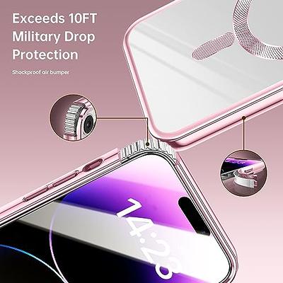 JUESHITUO Magnetic Crystal Clear for iPhone 13 Pro Case [Not  Yellowing][Military Protection & Compatible with MagSafe][No.1 Strong  Magnets] Compatible