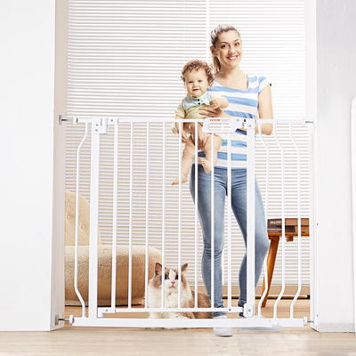 36 Extra Tall Baby Gate for Stairs Doorways, ALVOD 29.93-51.5 Wide Auto  Close Wide Baby Gate with 2-Way Door, Wall Pressure Mounted Walk Through  Baby Gate for Dogs and Kids - Yahoo
