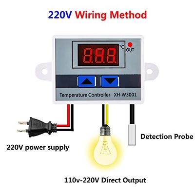 XH W3001 W3001 Temperature Controller Digital LED AC 220V