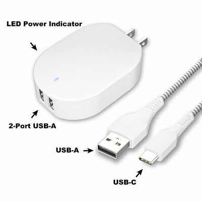 onn. 20W Power Delivery Wall Charging Kit with USB-C Charging