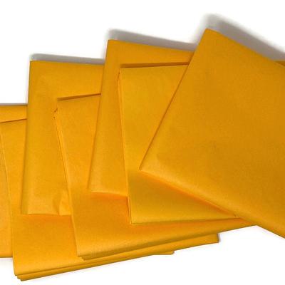 Artdly 100 Sheets Yellow Tissue Paper 14 x 20 Inches Recyclable