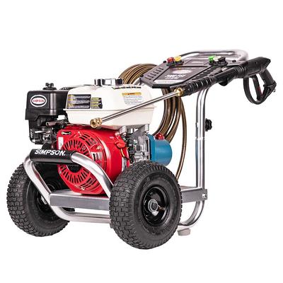 Cam Spray 1000STNEF Stationary Natural Gas Fired Electric Hot Water  Pressure Washer with 50' Hose - 1000 PSI; 3.0 GPM