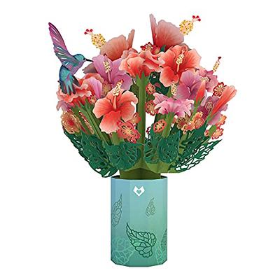 Tropical Bloom Pop-Up Bouquet Greeting Card