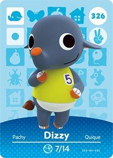  Rizzo - Nintendo Animal Crossing Happy Home Designer Series 4  Amiibo Card - 376 : Video Games