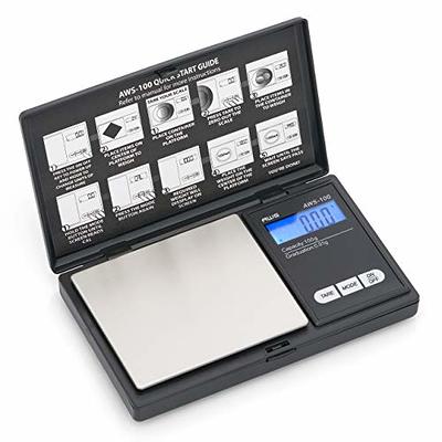 Digital Milligram Scale, 50g Portable Mini Scale, 0.001g Precise  Graduation, Professional Pocket Scale with 50g Calibration Weights Tweezers