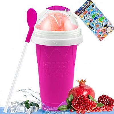 2PC Slushy Maker Cup Magic Quick Frozen Smoothies Cup MilkShake Maker  Cooling Cup Home DIY Juice Ice Cream Kids Birthday Gifts