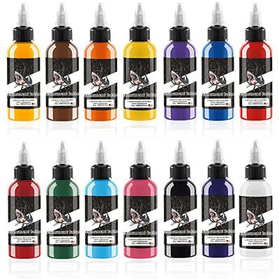 AYCOS Tattoo Ink - Tattoo Ink Set - Micro Knife Paint and UV Tattoo Ink - Tattoo Supplies - for Professional Body Tattooing and Art Painting（14  Colors 1 oz/Bottle） - Yahoo Shopping