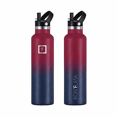  IRON FLASK Sports Water Bottle - 40 Oz 3 Lids