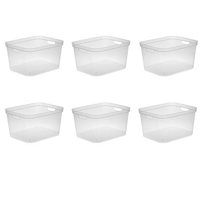 Iris 12.95qt 8pk Stack And Pull Plastic Storage Bin : Target