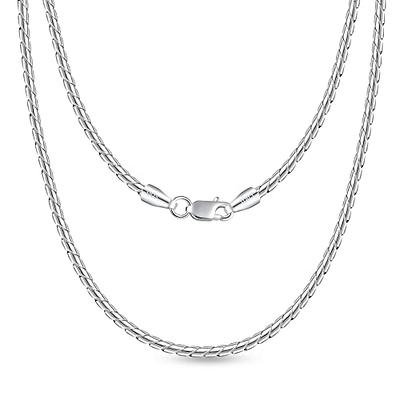 OCHCOH Men's Diamond Cut Rope Chain Necklace