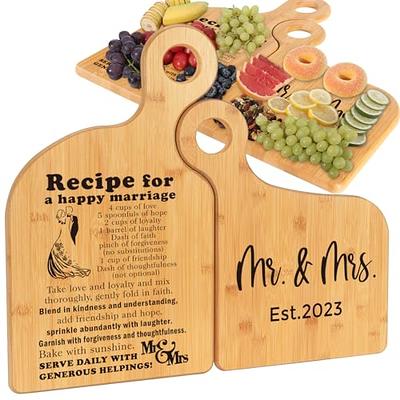 Wedding Gift for Couple, Bridal Shower Gifts for Bride and Groom  Engagement, Happy Marriage Cutting Board, Gifts for Engagement Wedding,  Newlywed Mr and Mrs Gifts Bride To Be Gifts - Yahoo Shopping