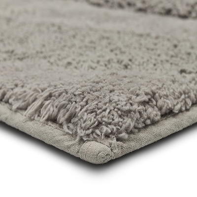 Mohawk Home Composition Bath 21-in x 34-in Silver Cotton Bath Mat in the Bathroom  Rugs & Mats department at