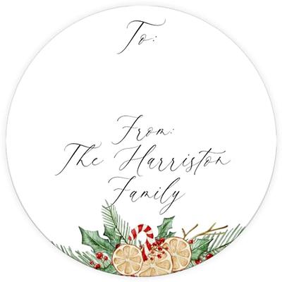 Personalised Christmas Stickers, Gift Labels For Presents