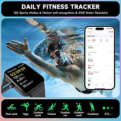 TOOBUR Smart Watch for Women Alexa Built-in, 1.95 Fitness Tracker with  Answer/Make Calls, IP68 Waterproof/Heart Rate/Blood Oxygen/Sleep  Tracker/100