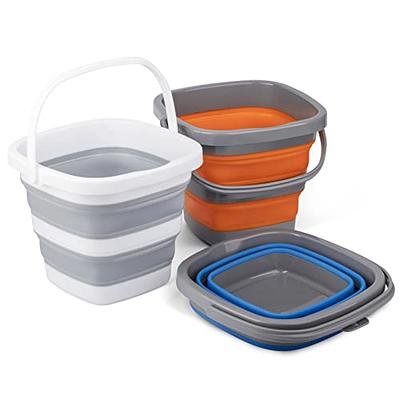 3 Pack Collapsible Bucket with 1.32 Gallon (5L) Each, Small