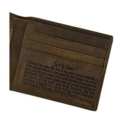  Mens Wallet, RFID Blocking Made of Genuine Leather