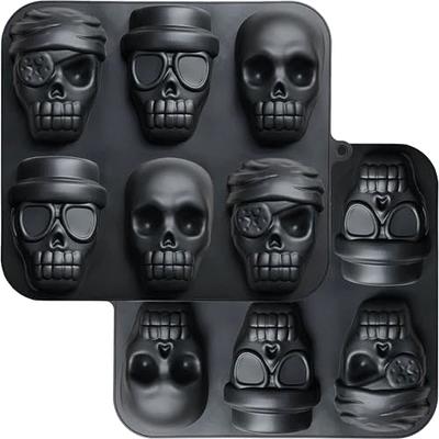 Wilton Silicone Skull Mold 6 Cavity