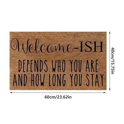 Outdoor Mat - Come Inside - Funny Welcome Mat for Front Entrances