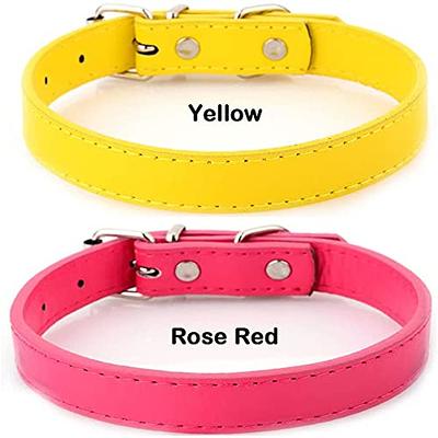 Pet Collar Pet Collar Bell Small Heavy Duty Pet Collar Adjustable Leather  Dog Collar with Dog Decor Diamond Buckle Collar for Small Medium Large Pet