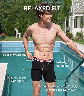 Hanes Ultimate Comfort Flex Fit Total Support Pouch Men's Long Leg Boxer  Brief Underwear, Assorted, 4-Pack