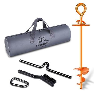 Petbobi Dog Tie Out Stake, 16” Heavy Duty Dog Anchor for Yard