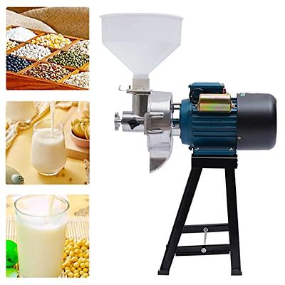 220V Electric Feed Mill Wet Dry Grain Cereals Grinder Grinding