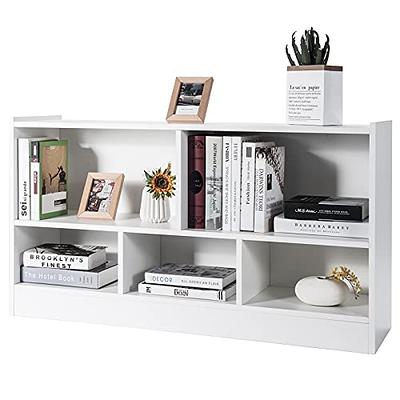 Gymax 35.5 in. H 9-Cube Bookcase Cabinet Wood Bookcase Storage Shelves Room  Divider Organization GYM04766 - The Home Depot