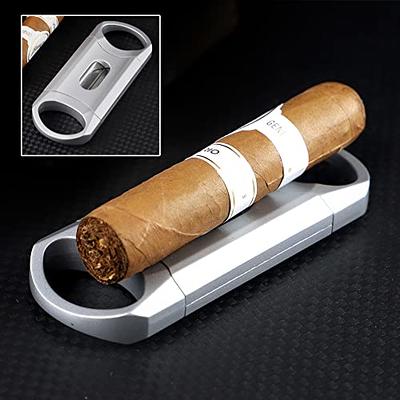 V-Cut Cigar Cutter Sharp Blade Stainless Steel Carved Cigar