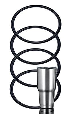 2 Pack Replacement Rubber Gasket Seal Ring 30 oz Tumbler Vacuum Stainless  Steel Cup Flex Spare Yeti Ozark Trail Rocky Mountain Top Lid CocoStraw  Brand