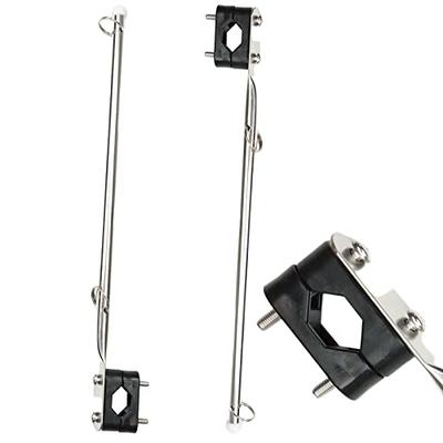 2 Pack Boat 316 Stainless Steel Clamp on Fishing Rod Holder for Rails 7/8  to 1