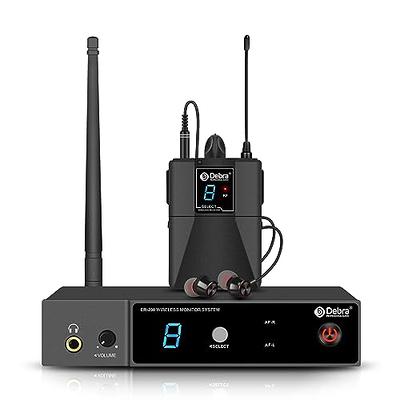  Cuzabe 5.8G Wireless in Ear Monitor System, Stereo IEM System  Earphones with Transmitter and Beltpack Receiver, for Musicians, Singers,  Studio, Band Rehearsal, Live Performance : Musical Instruments