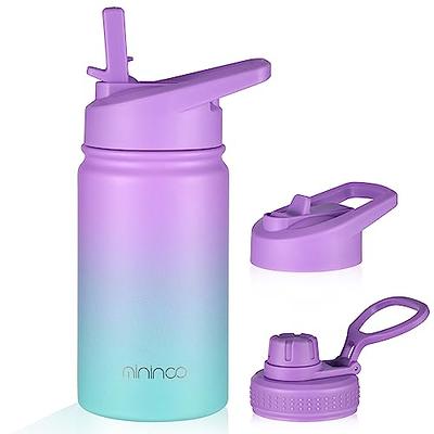 Simple Modern Kids Water Bottle with Straw Lid | Insulated Stainless Steel  Reusable Tumbler for Toddlers, Boys | Summit Collection | 14oz, Solar