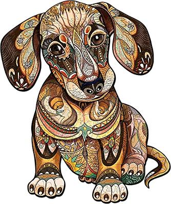 Wooden Carving Dog Puzzle, Special-shaped Animal Jigsaw Puzzle, Adult  Decompression Round Super Hard And Difficult Puzzle Toy, Birthday Holiday  Gift C