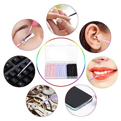 Disposable Micro Brush 400 Pcs Microbrush Dental Applicators Microfiber  Wands Micro Brush Swabs for Eyelash Extensions, Makeup Application and