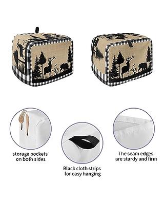  Xhuibop Cow Print Toaster Cover 4 Slice Bread Maker