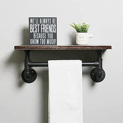 Industrial Style Wall Mount Iron Pipe Paper Holder Vintage Kitchen Bathroom  Wall Hanging Roll Shelf Rack Toilet Tissue Towel Rack From Qimeiyao22,  $17.37