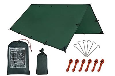 2-Person Camping Tent Tarp Multi-Purpose All-Weather Proof Poly Tarpaulin Tent Cover Tarp